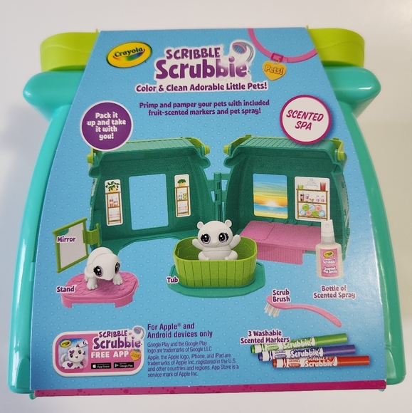 Crayola Scribble Scrubbie Pets Scented Spa (Arts & Crafts Bath Toy) - Picture 5 of 7